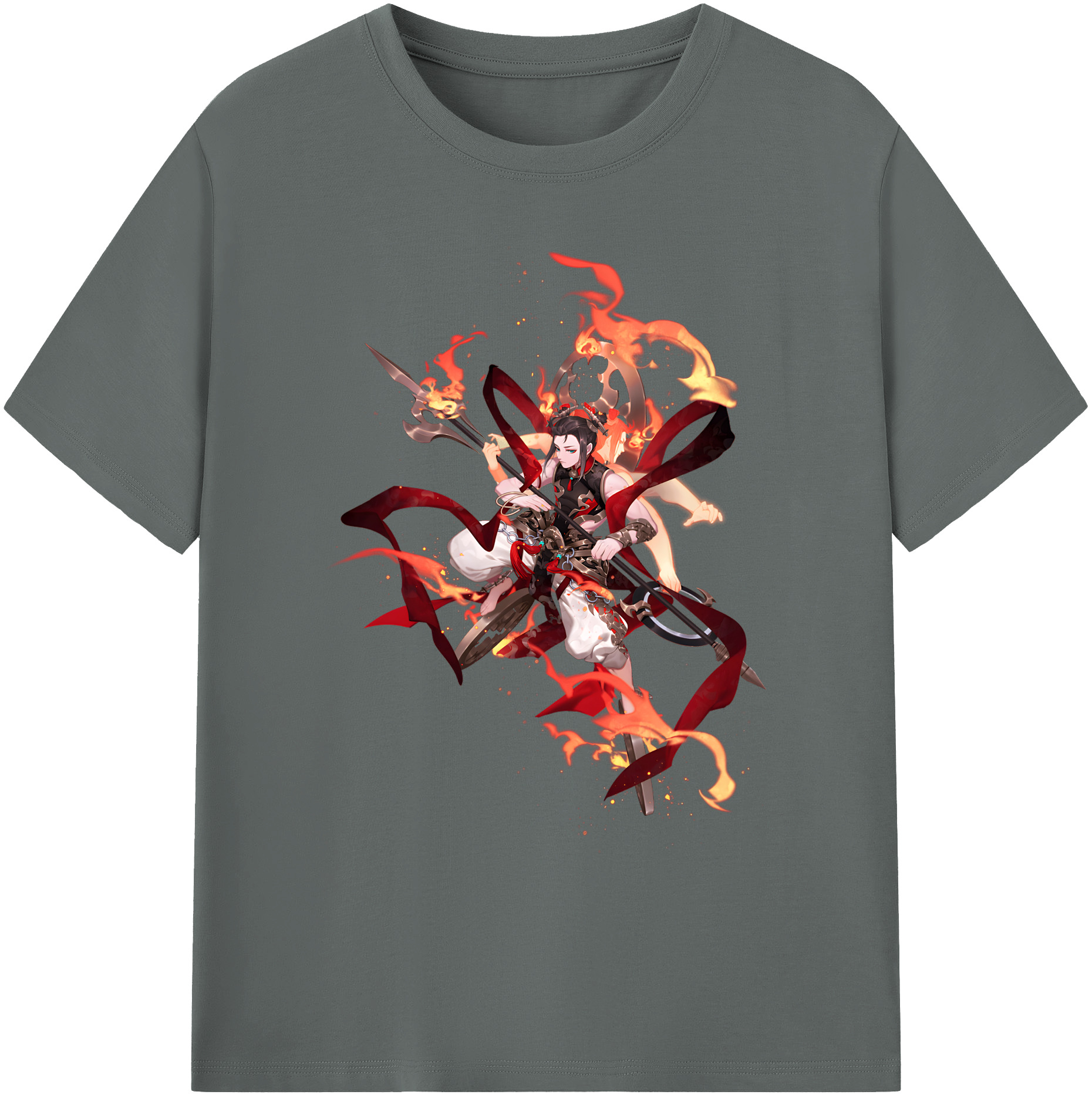 （画像用） Ne Zha 2 ナタ 魔童の大暴れ 綿100％ メンズ半袖Tシャツ｜肌触りやわらか＆通気性